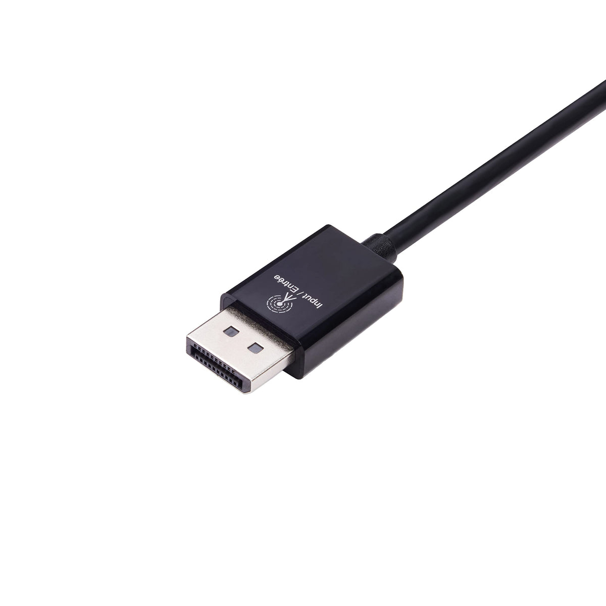 Amazon Basics DP to HDMI adapter compact design fits laptop and display setups