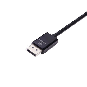 Amazon Basics DP to HDMI adapter compact design fits laptop and display setups