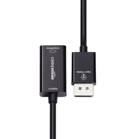 Amazon Basics DP to HDMI adapter visual output for HDTV or monitor