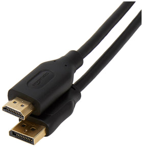 Amazon Basics DP to HDMI cable, 6 ft, gold-plated connectors for clear video and audio