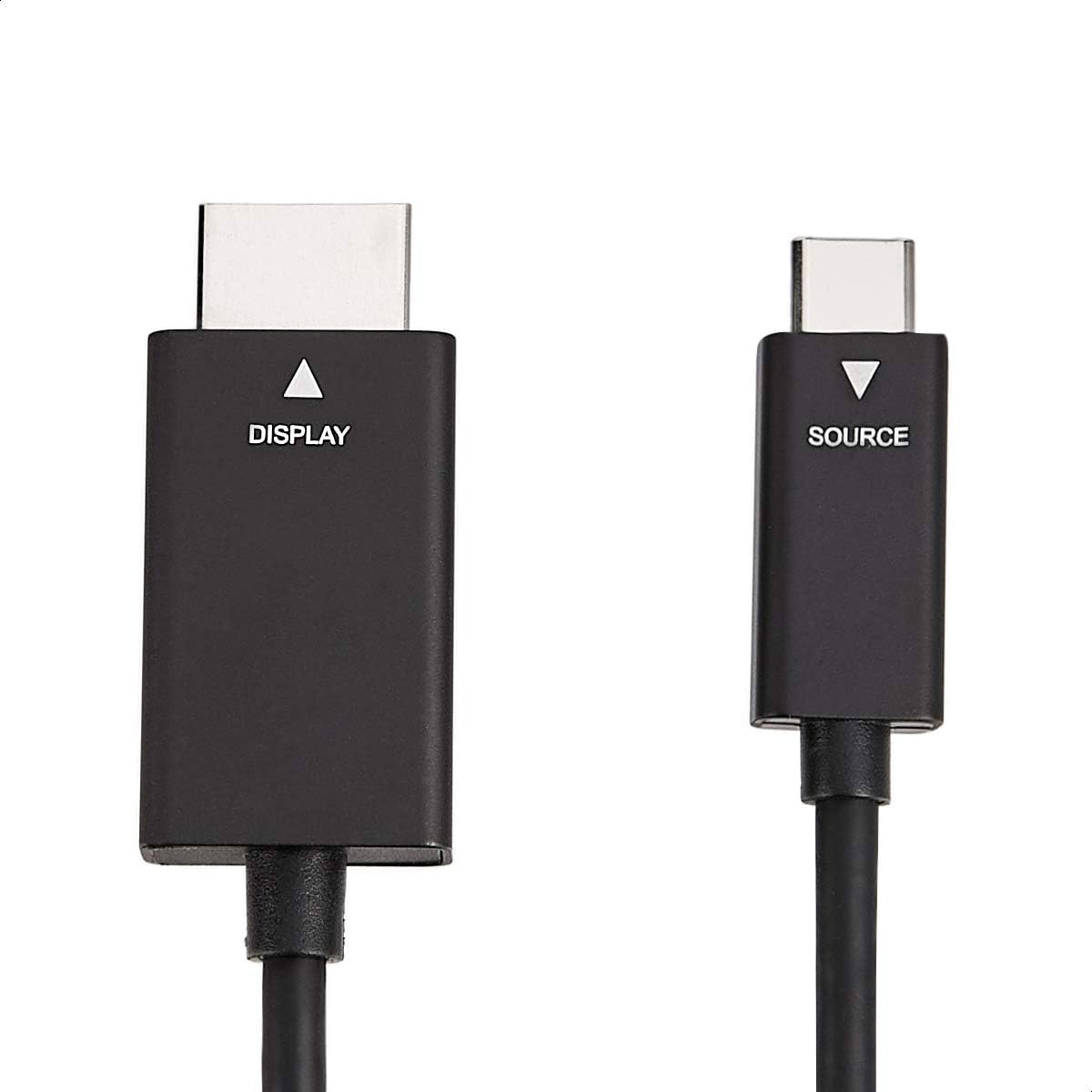 Amazon Basics durable aluminum-cased cable with shielding for clean signals