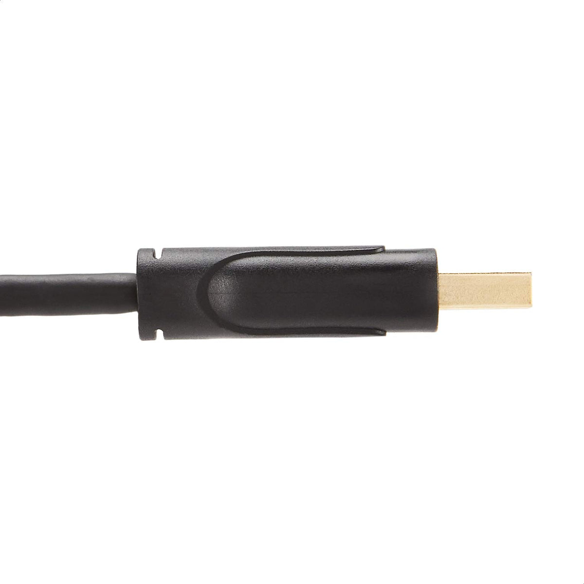 Shielding on Amazon Basics DP cable reduces interference for clear signals.