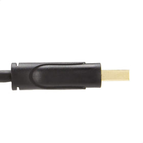 Amazon Basics HDR-capable DP cable close-up highlighting vivid color potential.