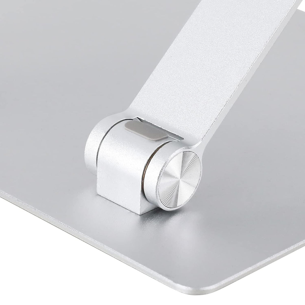 Amazon Basics stand includes non slip pads and protective hooks for secure use.
