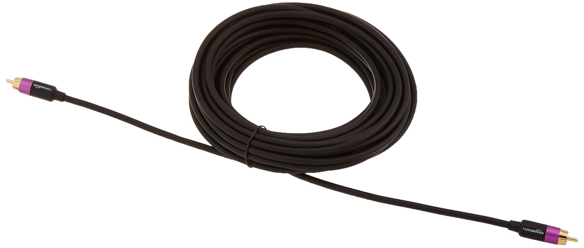 Amazon Basics flexible PVC exterior cable offers durable daily use.