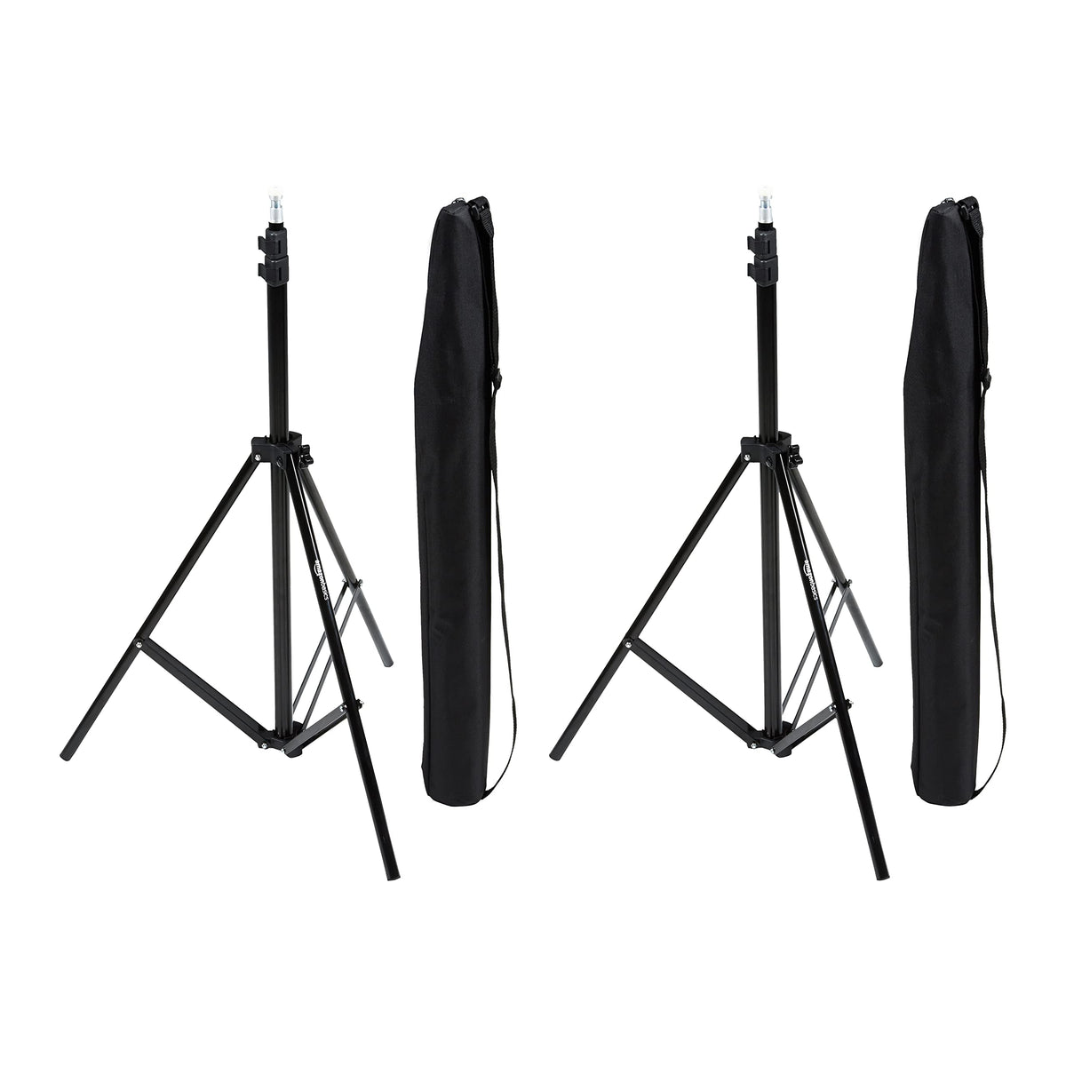 Amazon Basics two stands front view showing portability and quick setup benefit