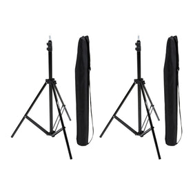 Amazon Basics two stands front view showing portability and quick setup benefit