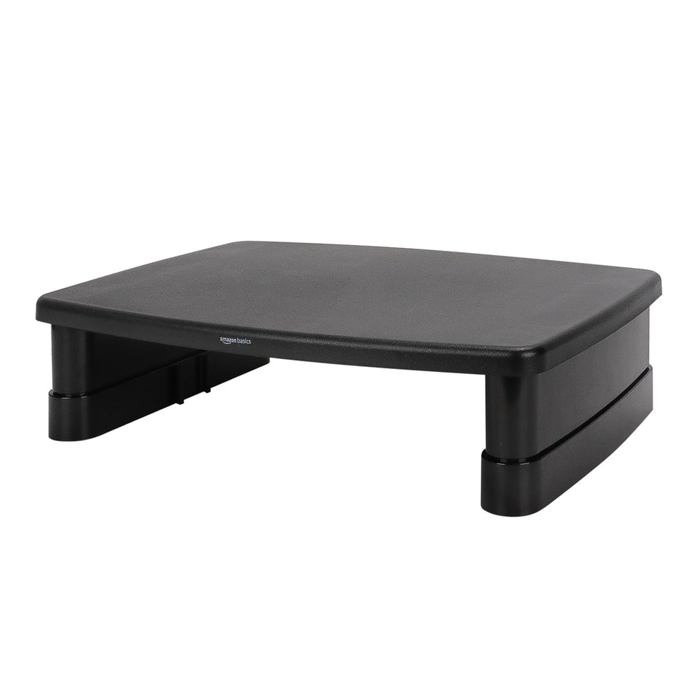 Amazon Basics front view of riser showing platform and proportions for ergonomic lift