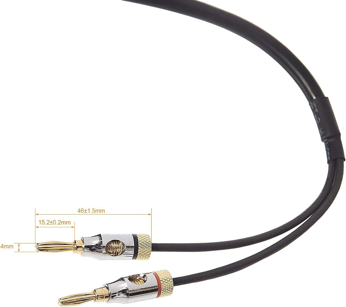 Amazon Basics gold-plated banana-tip plugs deliver reliable connections with minimal distortion.