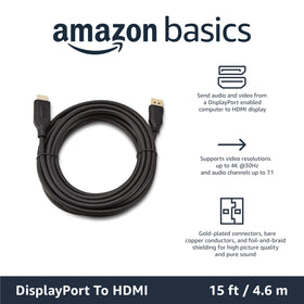 Amazon Basics gold-plated contacts improve signal durability