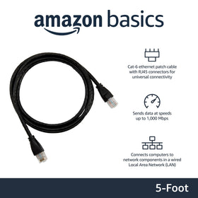 Amazon Basics gold-plated RJ45 connector close-up ensuring reliable contact