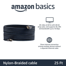 Amazon Basics HDMI 2.0 cable connectors with gold tips for reliable 4K transmission