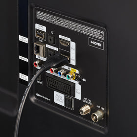 Amazon Basics HDMI 2.0 cable in-box image showing the included cable