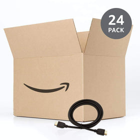 Amazon Basics arranged 24-pack box for bulk supply convenience benefit