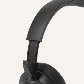 Amazon Basics headphones worn during commute reducing noise and improving focus