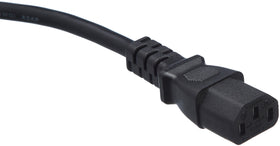 Amazon Basics 3-pin IEC320C13 connector for reliable PC and monitor connections