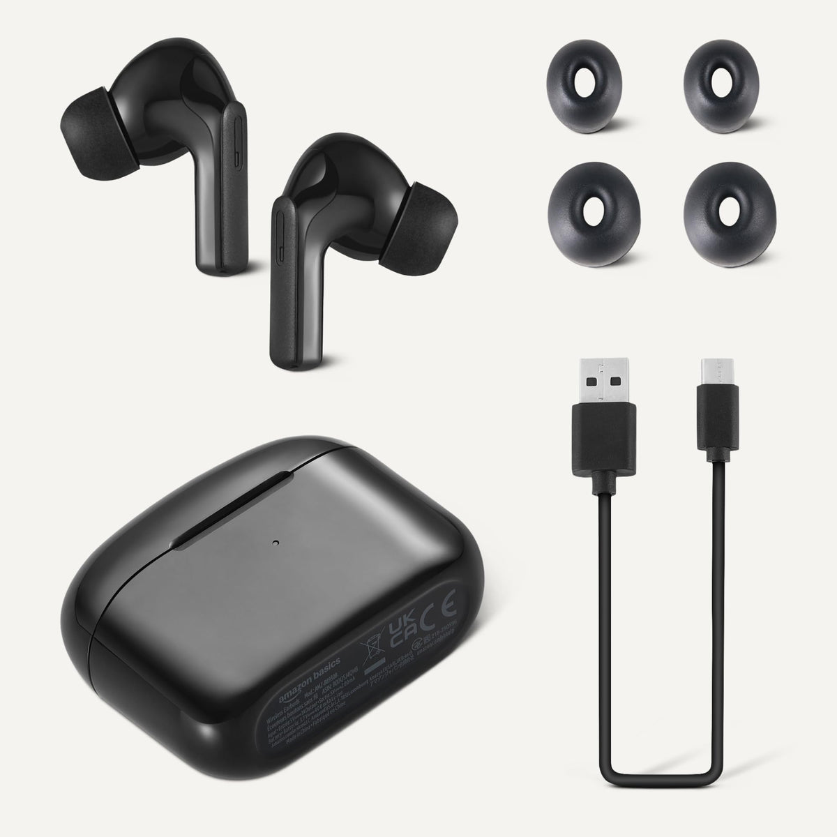 Amazon Basics IPX4 water resistance protects against sweat and rain