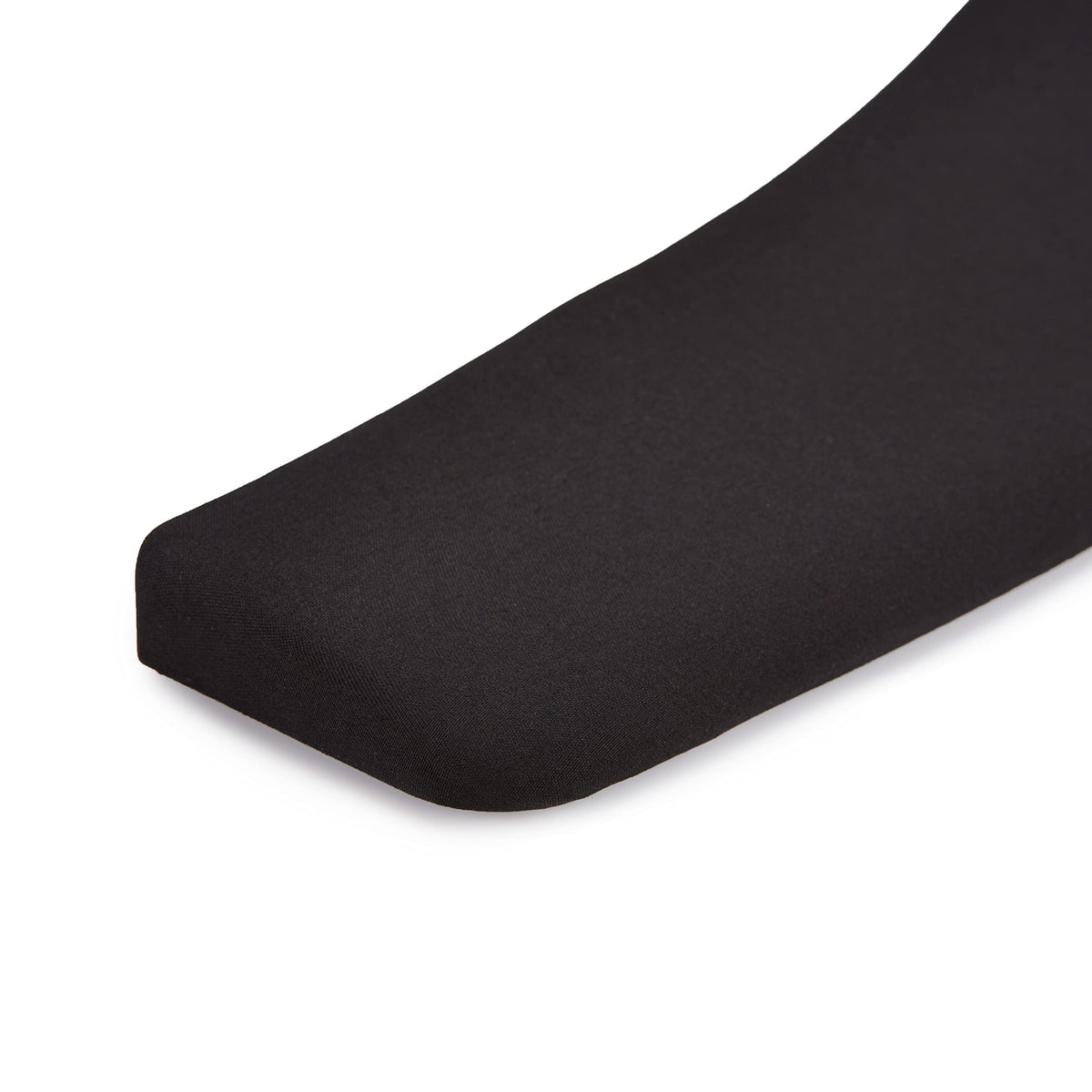 Amazon Basics keyboard side profile showing wave-shaped ergonomic key design for natural hand position