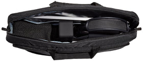 Amazon Basics compact design fits laptops and tablets of multiple sizes.