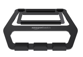 Amazon Basics laptop stand anti-slip pads prevent slipping and protect desks