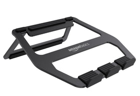 Amazon Basics laptop stand foldable compact design for easy transport and storage