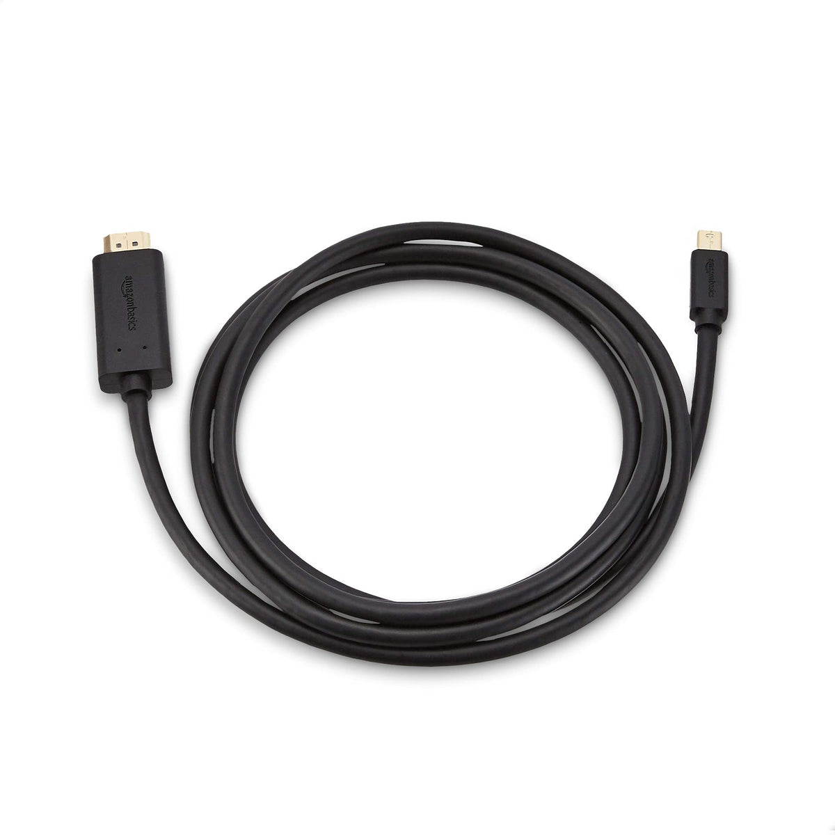Amazon Basics cable in use delivering reliable audio and video to an HDMI display.