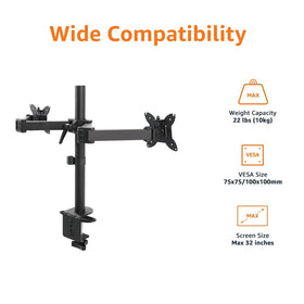 Amazon Basics close-up of arm joint and gas spring for smooth adjustment and durability