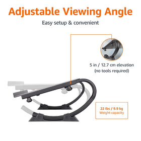 Amazon Basics monitor stand sturdy steel with 22-pound capacity for devices