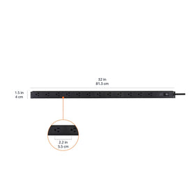 Amazon Basics mounted under desk organizing cables and securing power strip for tidy workspace
