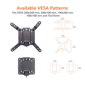 Amazon Basics mounting hardware and template included for quick setup