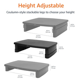 Amazon Basics non-skid feet detail protecting desk and preventing wobble