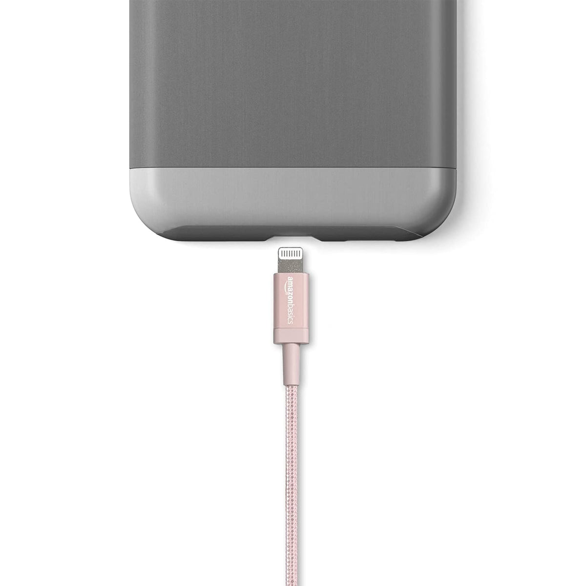 Amazon Basics cable with reinforced ends prevents fraying during daily use