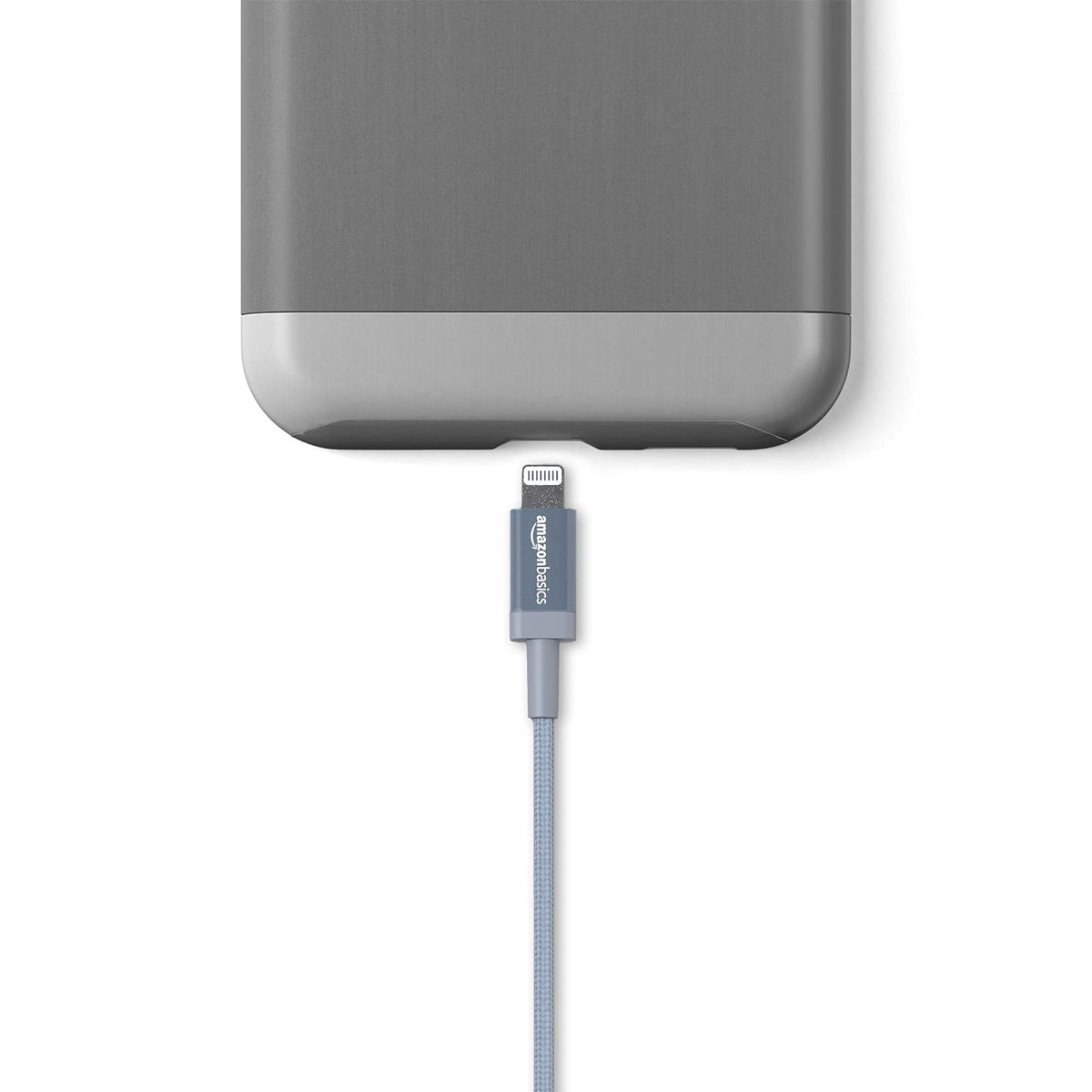 Amazon Basics nylon USB-A to Lightning cable enables data transfer up to 480Mbps