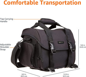 Amazon Basics open bag with orange interior for quick gear visibility and fast access