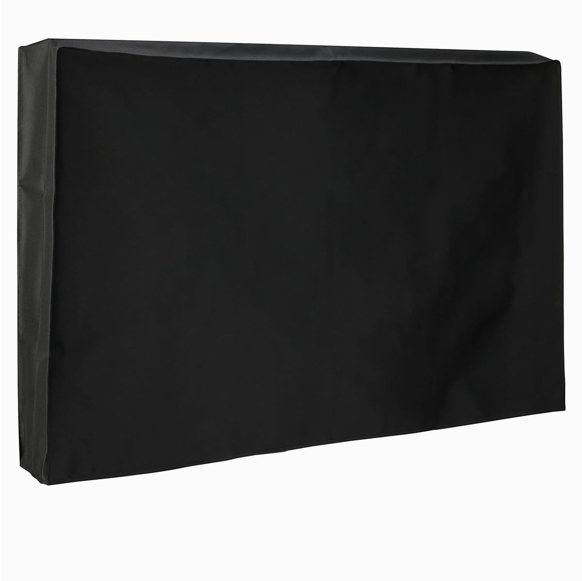 Amazon Basics outdoor TV cover over a 52-55 inch screen, rain protection