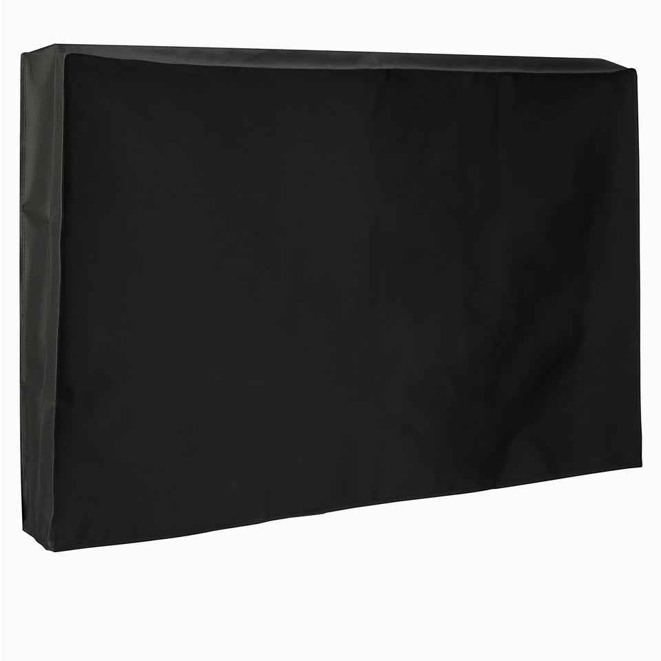 Amazon Basics outdoor TV cover over a 52-55 inch screen, rain protection