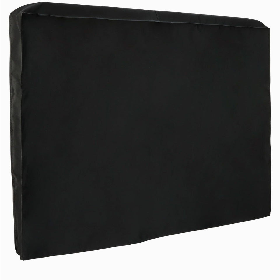 Amazon Basics outdoor TV cover close-up showing waterproof coating for rain protection
