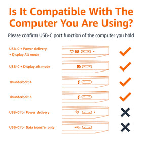 Amazon Basics USB-C to HDMI adapter enables 4K video output for crisp visuals.