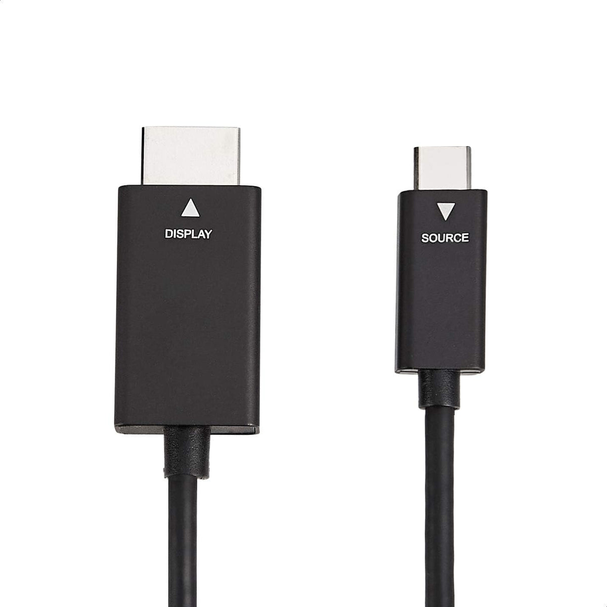Amazon Basics USB-C to HDMI adapter features durable aluminum shielding for long lasting use.