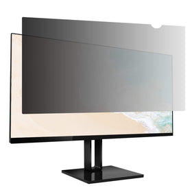Amazon Basics front view of 22-inch privacy filter showing clear central display benefit