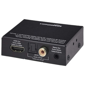 Amazon Basics RCA and Toslink connections detailed to simplify hooking up older gear