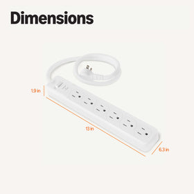 Amazon Basics 2-pack surge protector ideal for multi-room setup.
