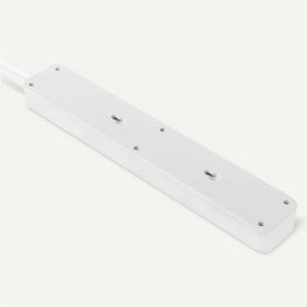 Amazon Basics rectangle surge protector wall-mount option for secure placement.