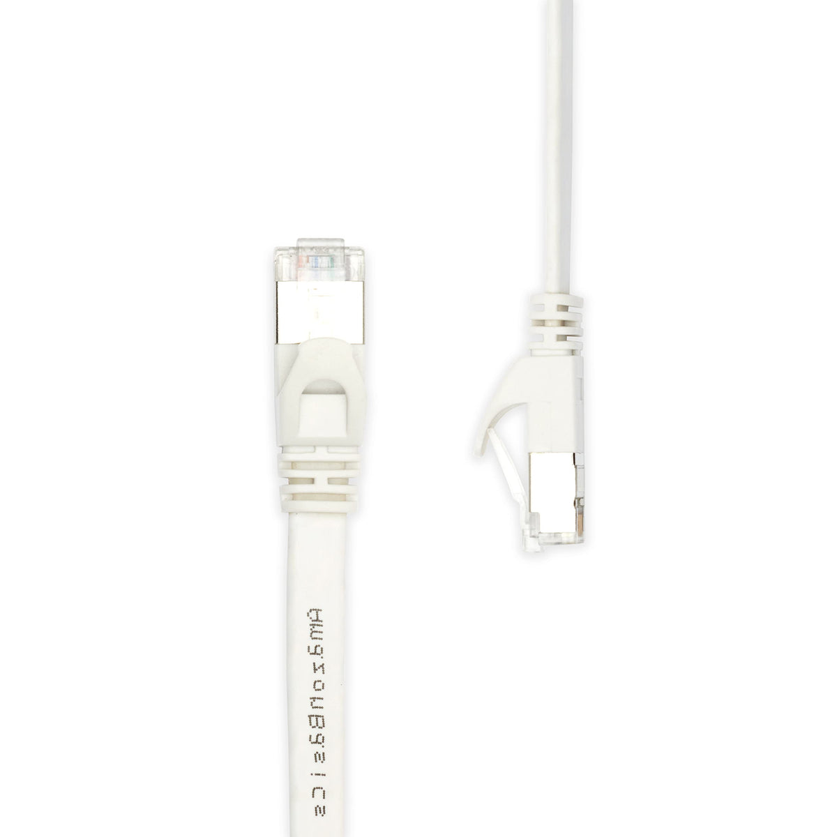 Amazon Basics 50-foot flat Cat-7 cable image showing clean, low-profile routing.