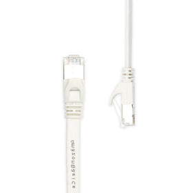 Amazon Basics 50-foot flat Cat-7 cable image showing clean, low-profile routing.