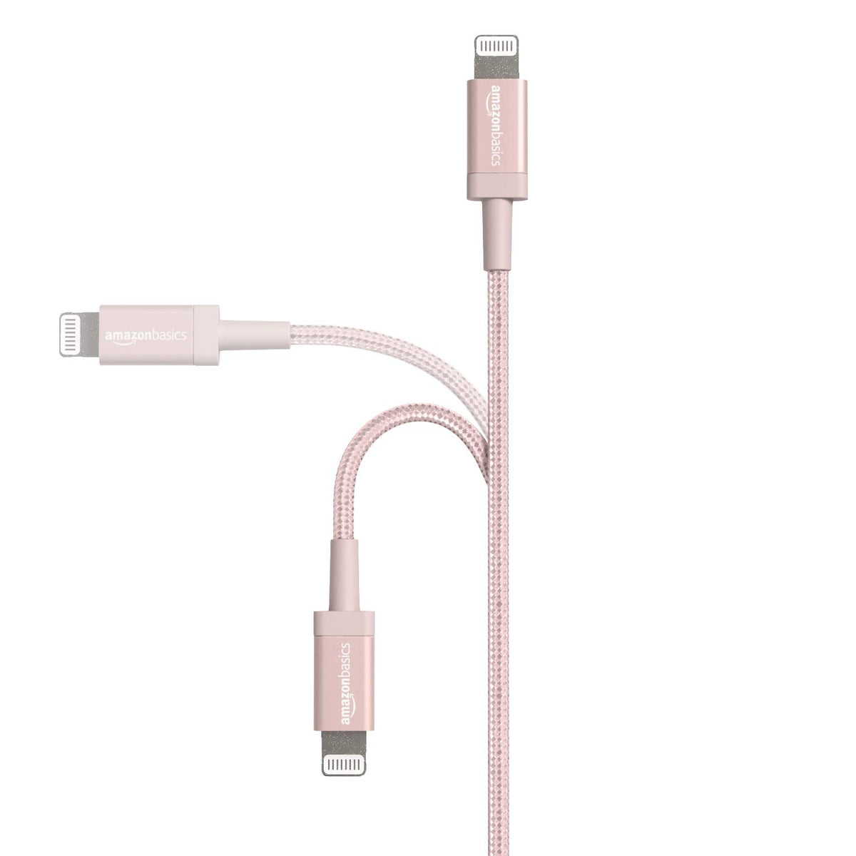 Amazon Basics MFi-certified cable charging an iPhone with fast data transfer