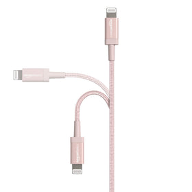 Amazon Basics MFi-certified cable charging an iPhone with fast data transfer