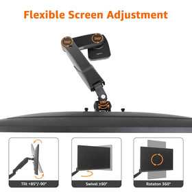 Amazon Basics side profile extended arm illustrating extended reach benefit