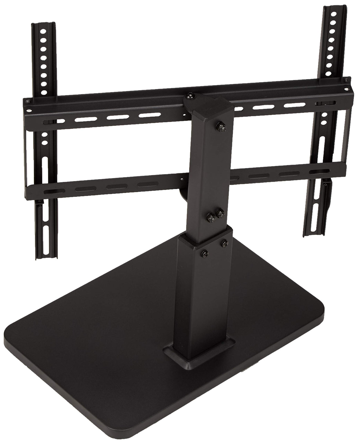 Amazon Basics side view with TV turned showing 120-degree swivel for flexible angles
