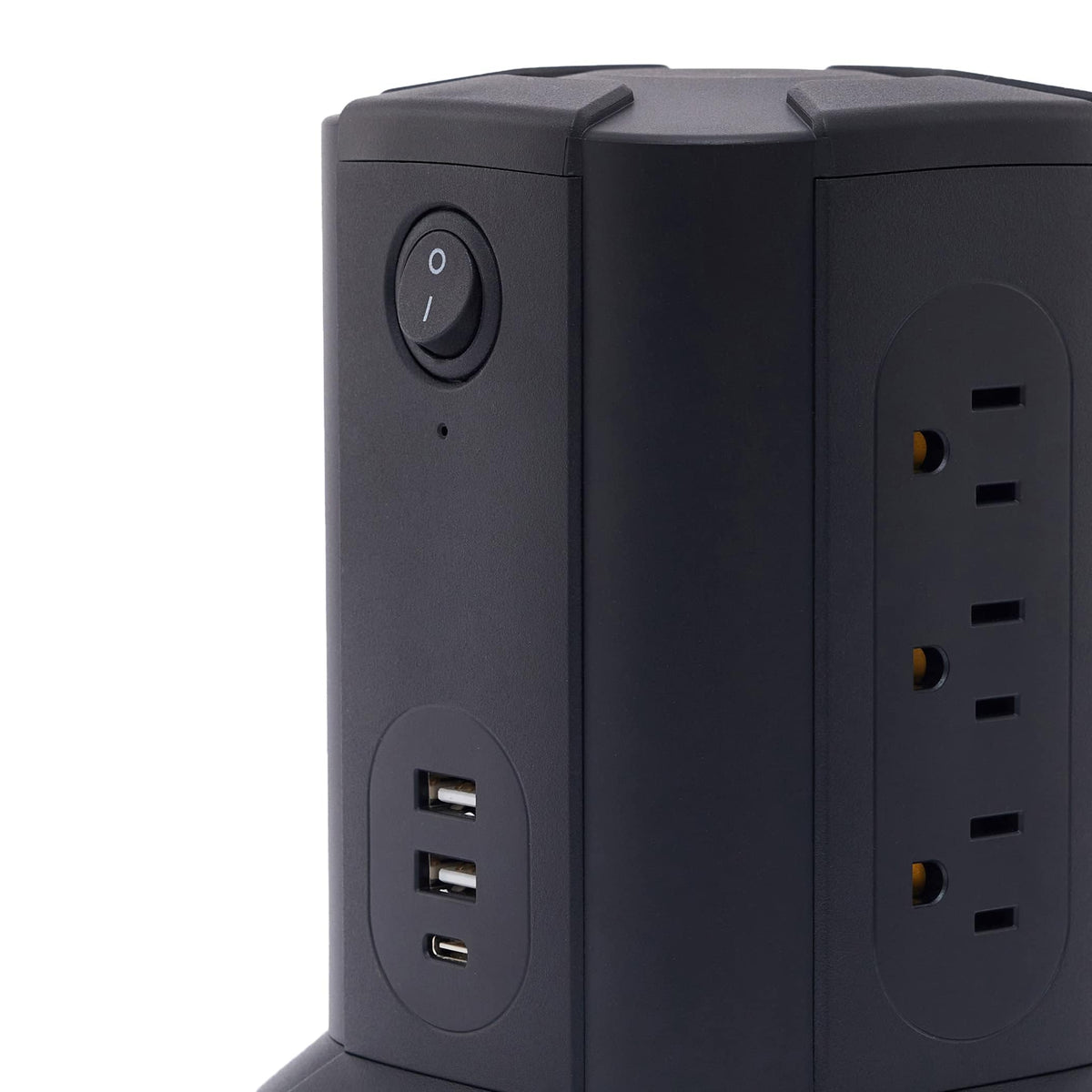 Amazon Basics height beside common objects showing compact footprint benefit